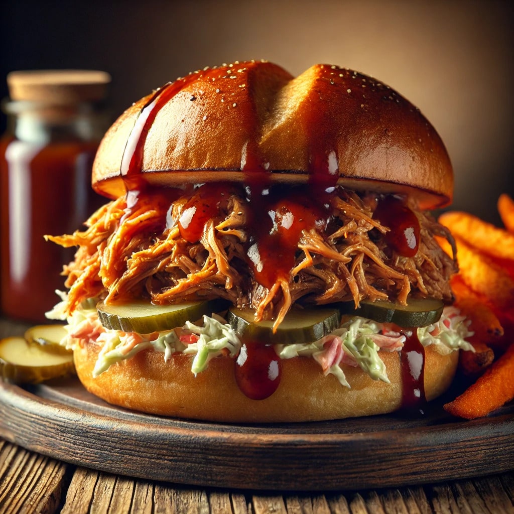 Pulled Pork BBQ Sandwich-min